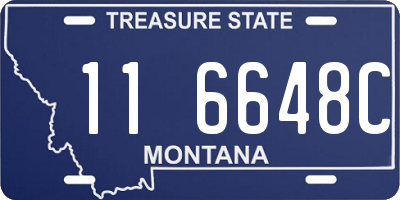 MT license plate 116648C