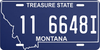 MT license plate 116648I