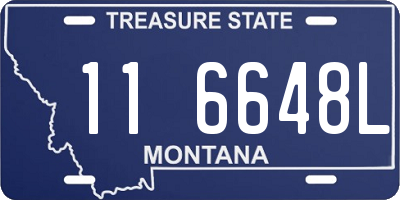 MT license plate 116648L