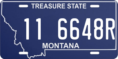 MT license plate 116648R