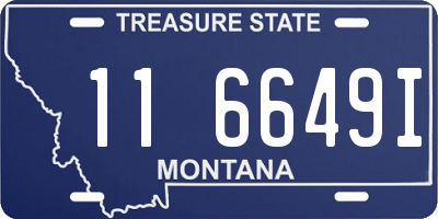 MT license plate 116649I