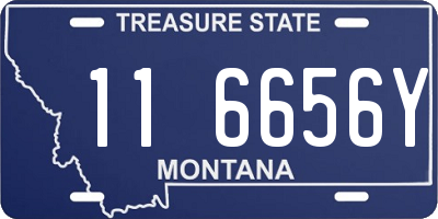 MT license plate 116656Y