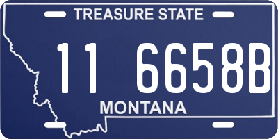 MT license plate 116658B