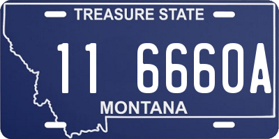 MT license plate 116660A