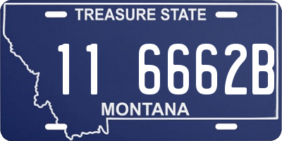 MT license plate 116662B