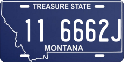 MT license plate 116662J