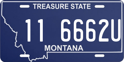 MT license plate 116662U