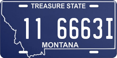 MT license plate 116663I