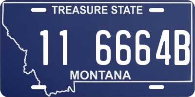 MT license plate 116664B