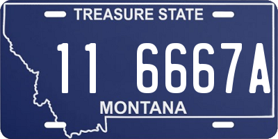 MT license plate 116667A
