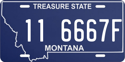 MT license plate 116667F