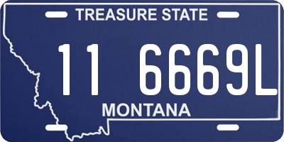 MT license plate 116669L