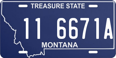 MT license plate 116671A