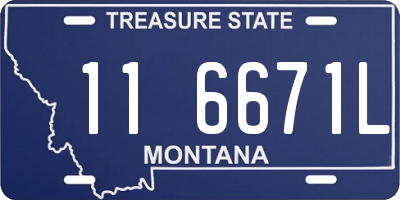 MT license plate 116671L