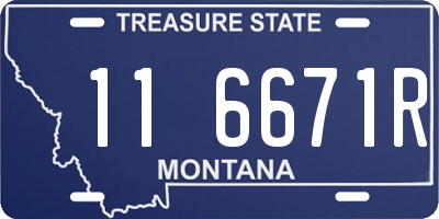 MT license plate 116671R