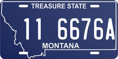 MT license plate 116676A