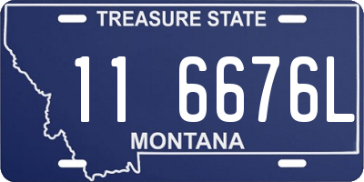 MT license plate 116676L