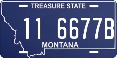 MT license plate 116677B