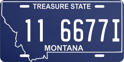 MT license plate 116677I