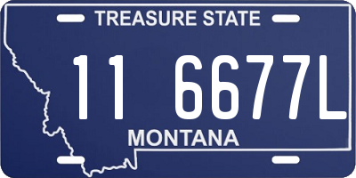 MT license plate 116677L