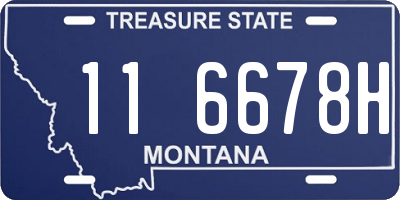 MT license plate 116678H