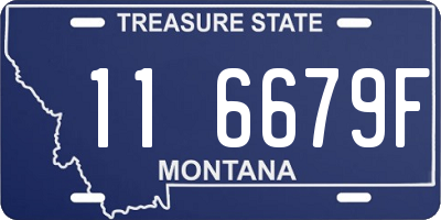 MT license plate 116679F