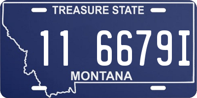 MT license plate 116679I