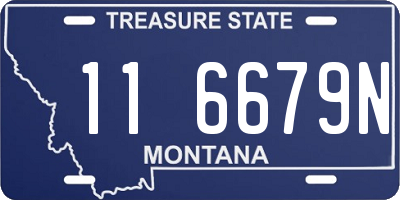 MT license plate 116679N