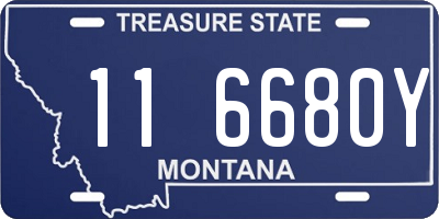 MT license plate 116680Y
