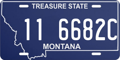 MT license plate 116682C