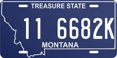 MT license plate 116682K