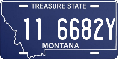 MT license plate 116682Y