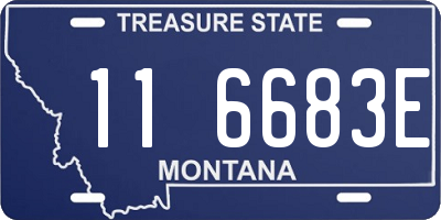 MT license plate 116683E
