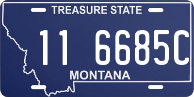 MT license plate 116685C