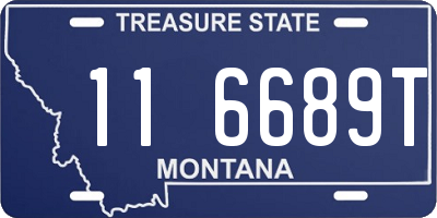 MT license plate 116689T