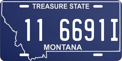 MT license plate 116691I