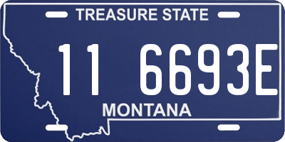 MT license plate 116693E