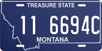 MT license plate 116694C
