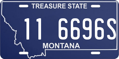 MT license plate 116696S
