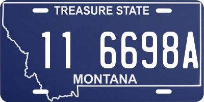 MT license plate 116698A