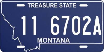 MT license plate 116702A