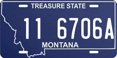 MT license plate 116706A