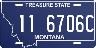 MT license plate 116706C