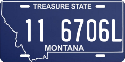 MT license plate 116706L