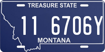 MT license plate 116706Y