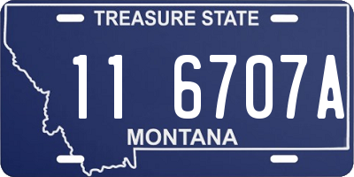MT license plate 116707A