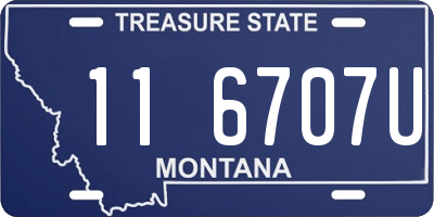 MT license plate 116707U