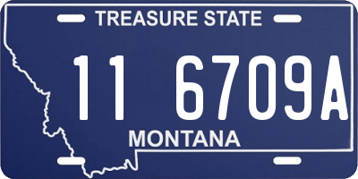 MT license plate 116709A
