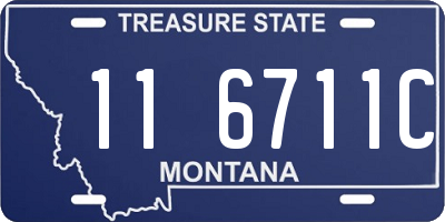 MT license plate 116711C