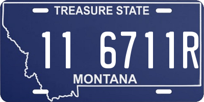 MT license plate 116711R